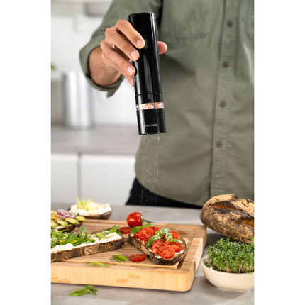 ZWILLING ELECTRIC SALT AND PEPPER MILL SET - BLACK