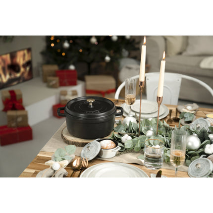 Staub La Cocotte 8.4 l cast iron round Cocotte, black - Visual Imperfections