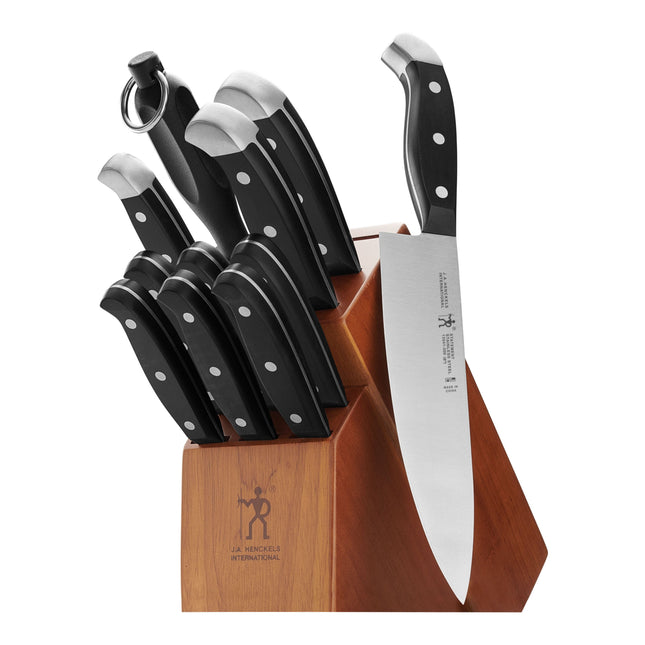 Henckels Statement 12 Piece, Knife block set, brown