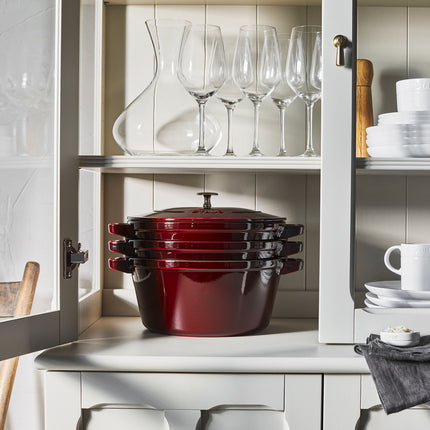 Staub Stackable Set Stackable Set Large 4 Piece, cast iron