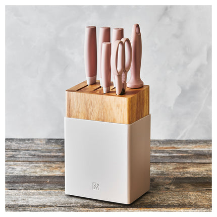 ZWILLING Now S 7 Piece, Knife block set, pink