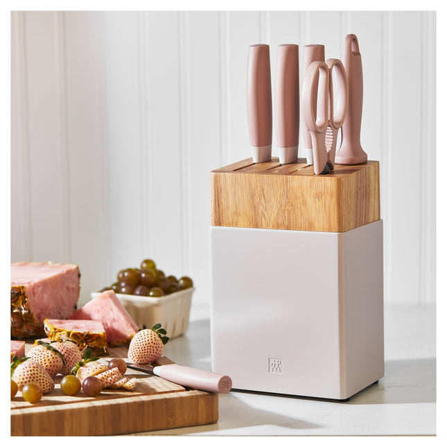 ZWILLING Now S 7 Piece, Knife block set, pink