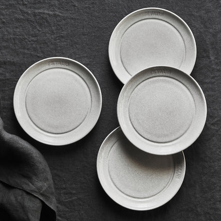 Staub Dining Line Appetizer Plate Set 4 Piece