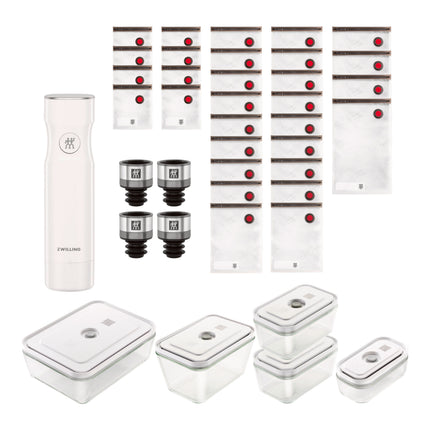 ZWILLING Fresh & Save glass / S/M/L Vacuum starter set, 40 Piece