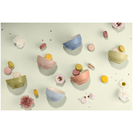 Staub Ceramique 12 cm / 6 Piece ceramic bowl set in macaron colours, mixed Colours