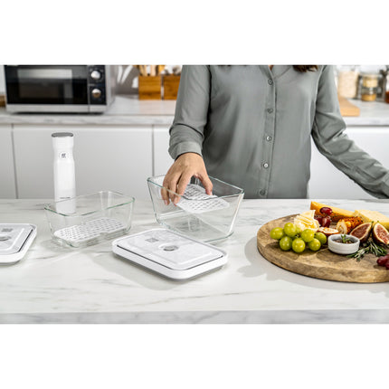 ZWILLING Fresh & Save Vacuum accessory set for glass boxes, M/L / 2 Piece