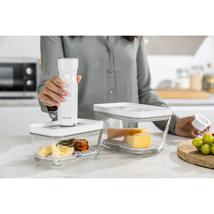 ZWILLING Fresh & Save Vacuum accessory set for glass boxes, M/L / 2 Piece