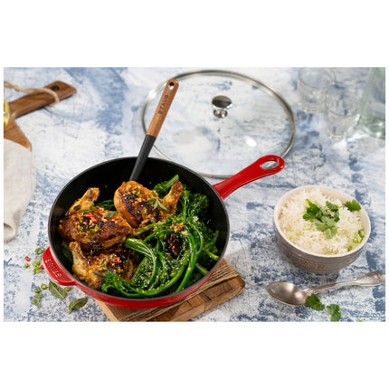 Staub Pans 26 cm / 10 inch cast iron DAILY PAN WITH GLASS LID