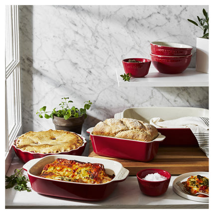 Henckels Ceramic 8 Piece Bakeware set, white
