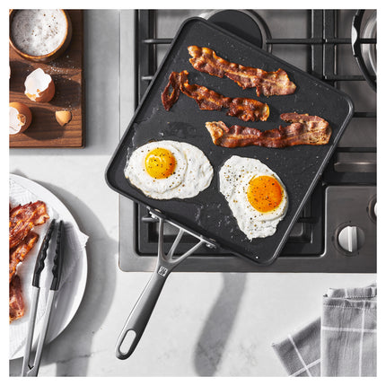 ZWILLING Motion 28 cm / 11 inch aluminum square Grill pan, black