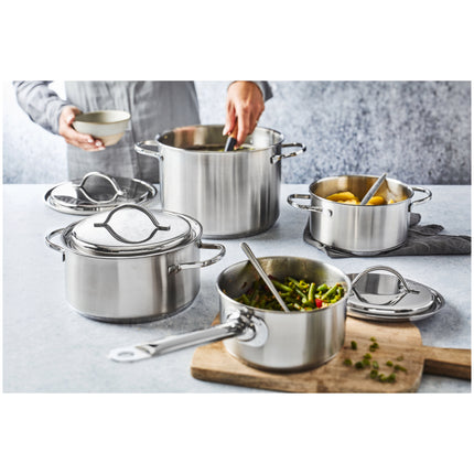 Demeyere Resto 3 Pot set 4 Piece, 18/10 Stainless Steel