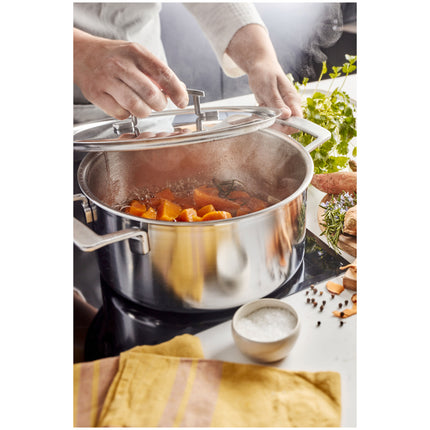Demeyere Industry 5 5.2 l 18/10 Stainless Steel Stew pot with lid