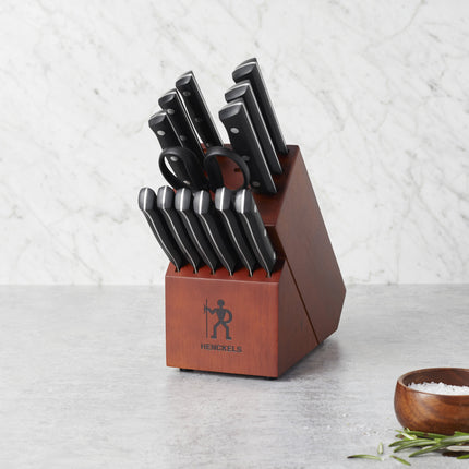 Henckels Everedge Dynamic 14 Piece, Knife block set, brown