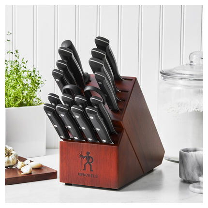 Henckels Dynamic 15 Piece, Knife block set, brown
