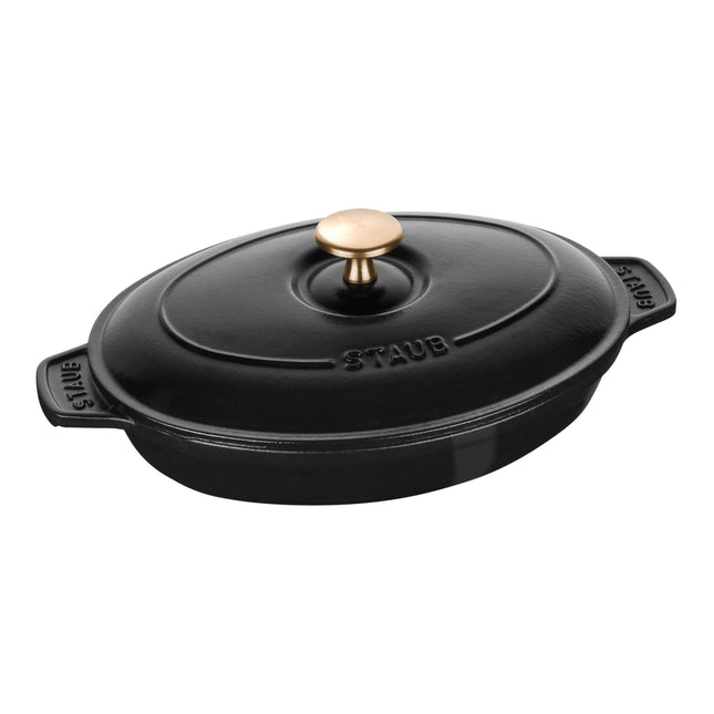 Staub Specialities 1 l cast iron oval Baking Dish, black