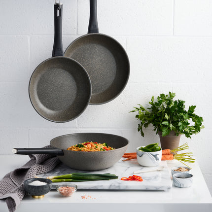 ZWILLING Terreno 3 Piece aluminum Frypans and Wok Set