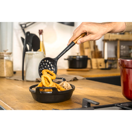 Staub 31 cm silicone Skimming ladle, black