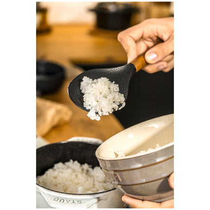 Staub 22 cm silicone Rice spoon, black