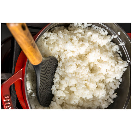 Staub 22 cm silicone Rice spoon, black