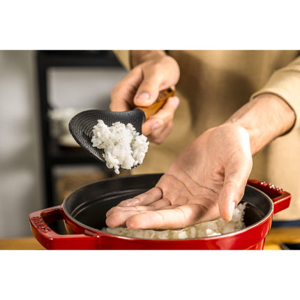 Staub 22 cm silicone Rice spoon, black