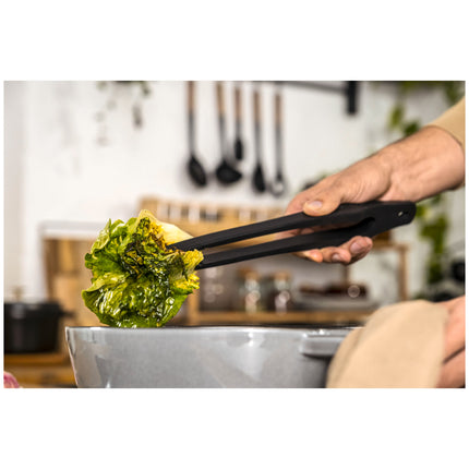 Staub 31 cm silicone Tongs, black