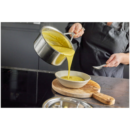 Demeyere Industry 5 2.2 l 18/10 Stainless Steel round Sauce pan with lid, silver