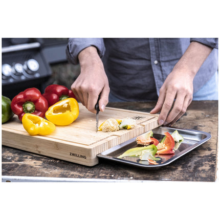 ZWILLING BBQ+ Cutting board with tray 39 cm x 30 cm bamboo