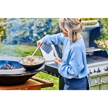 Demeyere Black 5 30 cm / 12 inch 18/10 Stainless Steel Wok
