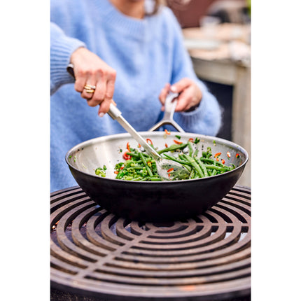 Demeyere Black 5 30 cm / 12 inch 18/10 Stainless Steel Wok