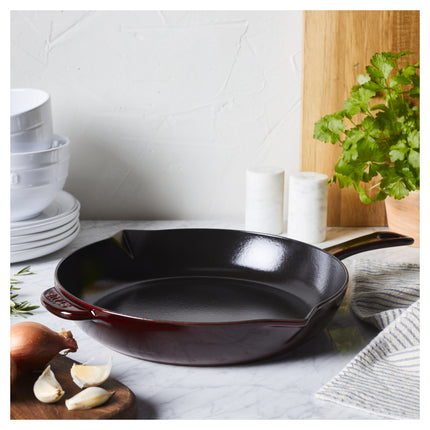 Staub Pans 2 Piece cast iron Fry pan set