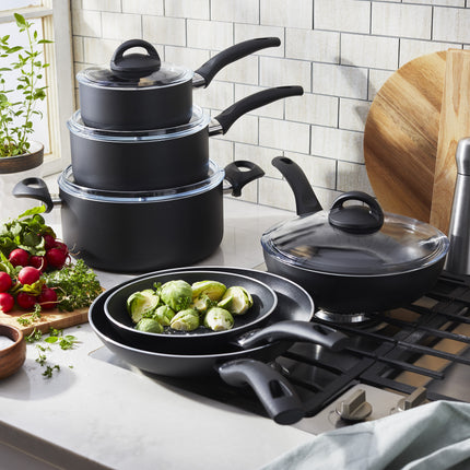 Henckels EverLift 10 Piece aluminum Cookware Set - Granite