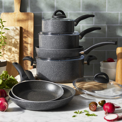 Henckels EverLift 10 Piece aluminum Cookware Set - Granite