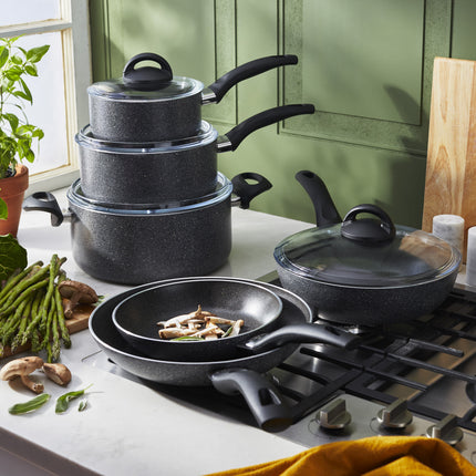 Henckels EverLift 10 Piece aluminum Cookware Set - Granite