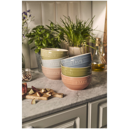 Staub Ceramique 14 cm / 6 Piece ceramic Macaron large bowl set, mixed Colours