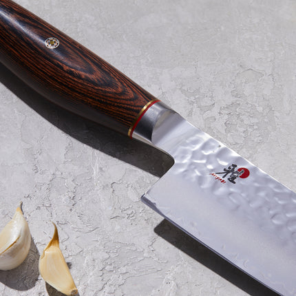 MIYABI ARTISAN 6000MCT 5.5-inch, Santoku, brown