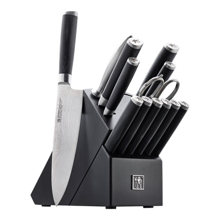 Henckels Damascus Black 14 Piece, Knife block set, black