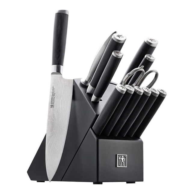 Henckels Damascus Black 14 Piece, Knife block set, black