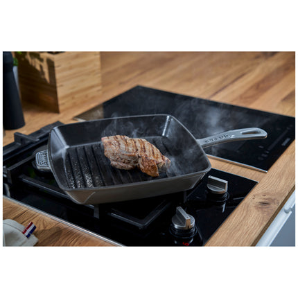 Staub Grill Pans 30 cm cast iron square American grill, graphite-grey - Visual Imperfections