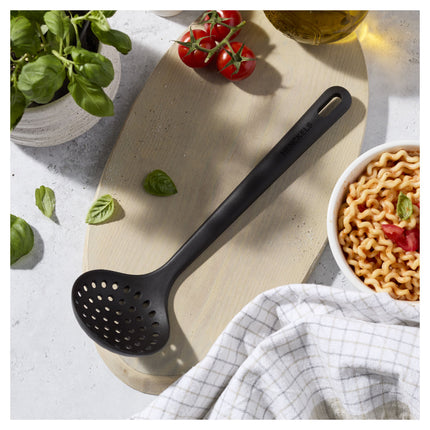 Henckels Silicone Onyx 31 cm silicone Skimming ladle, black