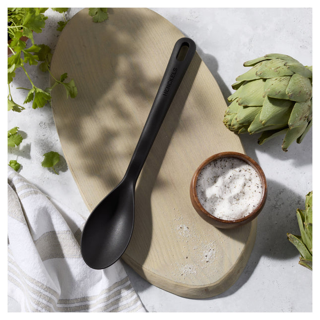 Henckels Silicone Onyx 31 cm silicone Cooking spoon, black