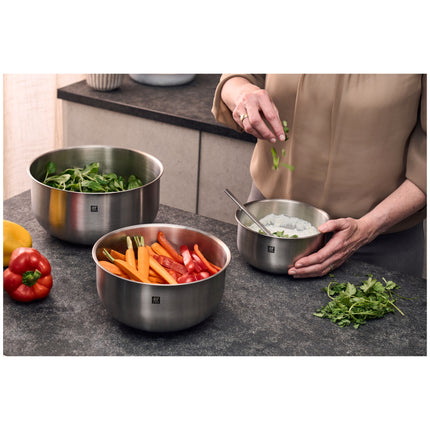 ZWILLING Prep 3 Piece 18/10 Stainless Steel Bowl set, silver