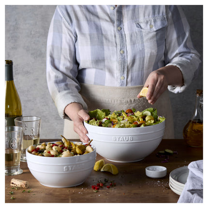 Staub Ceramique 2 Piece ceramic Large Mixing Bowl Set