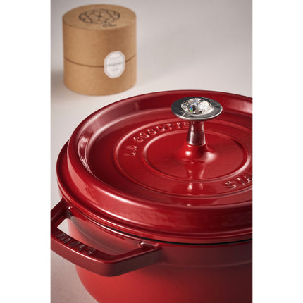 Staub Cast Iron - Accessories stainless steel round Knob Adorned With Crystal By Swarovski