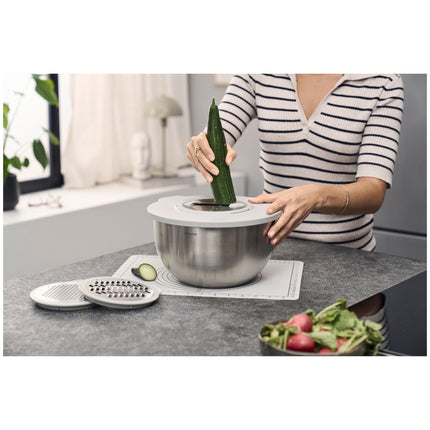 ZWILLING FRESH & SAVE BOWLS M/L GLASS & STAINLESS STEEL STARTER SET