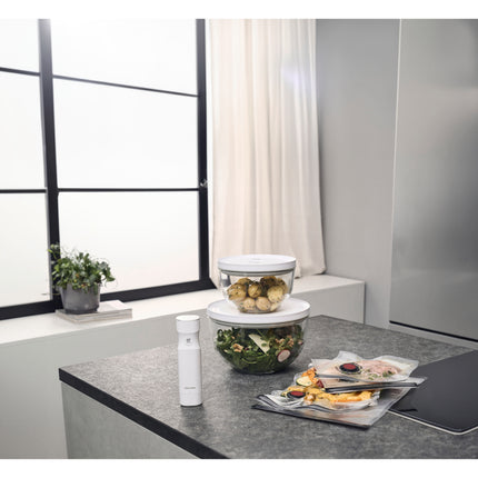 ZWILLING FRESH & SAVE BOWLS M/L GLASS & STAINLESS STEEL STARTER SET