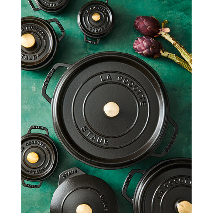 Staub La Cocotte 8.4 l cast iron round Cocotte, black - Visual Imperfections
