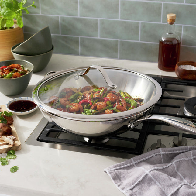 Henckels Aragon 32 cm / 12.5 inch stainless steel Wok