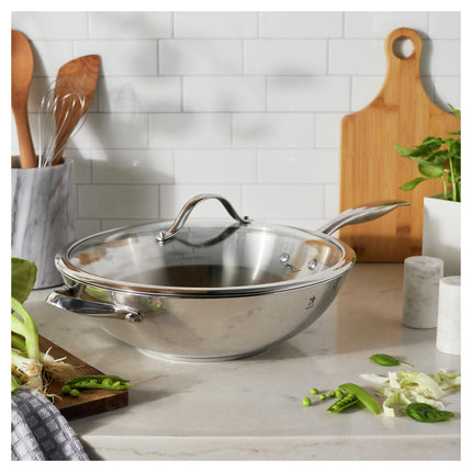Henckels Aragon 32 cm / 12.5 inch stainless steel Wok