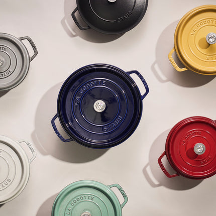 Staub Cast Iron - Accessories stainless steel round Knob Adorned With Crystal By Swarovski