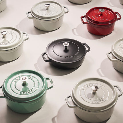 Staub Cast Iron - Accessories stainless steel round Knob Adorned With Crystal By Swarovski